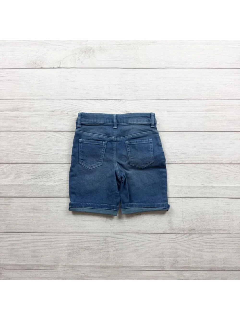 Gymboree Girls Denim Bermuda Shorts Adjustable Waist Blue NWT 6